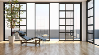 Modern living room. 3D rendering